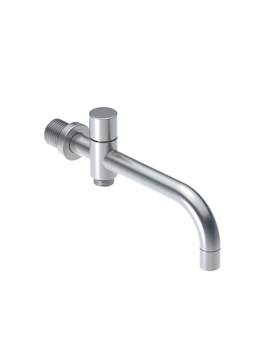 040: Bec pour bain avec inverseur (longueur 185 mm), douche à main T2 inclus (diamètre du bec 19 mm).