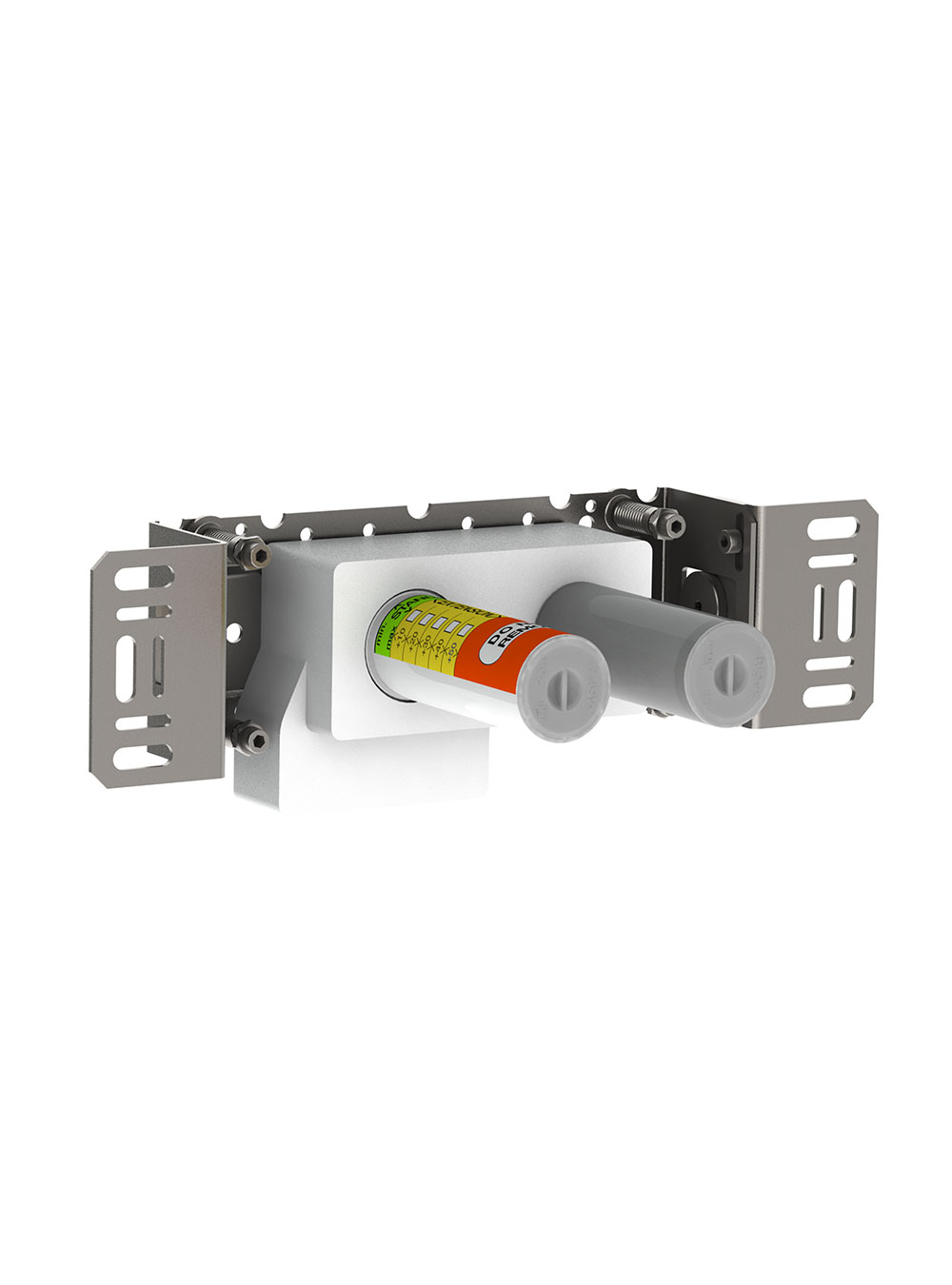2100: One-handle build-in mixer for high flow, with fixed outlet socket. 
½" connection to copper, ste...