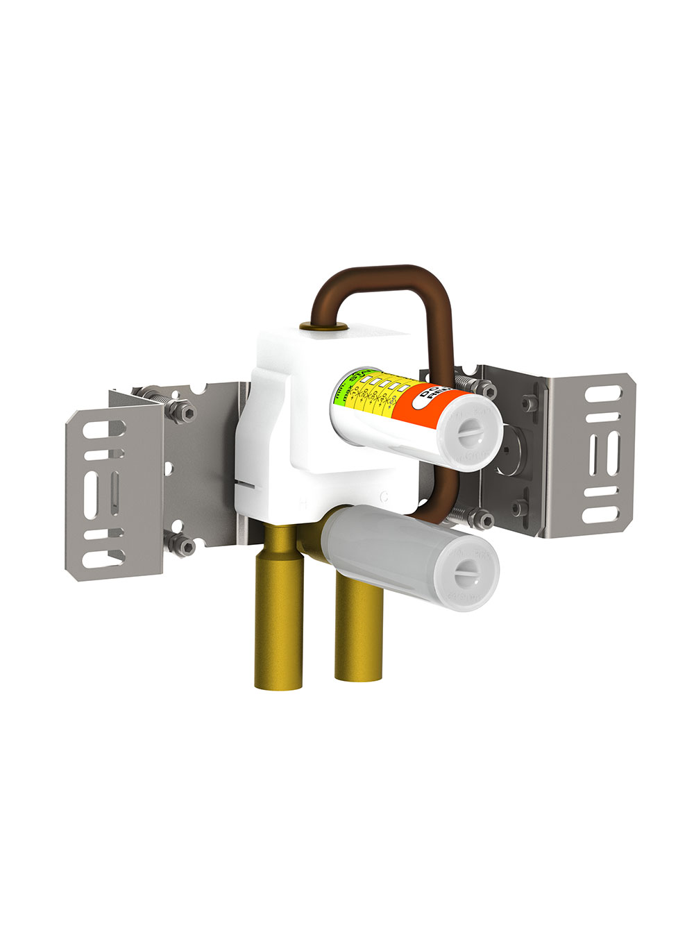 2300: One-handle build-in mixer for high flow, for vertical installation.
½" connection to copper, ste...