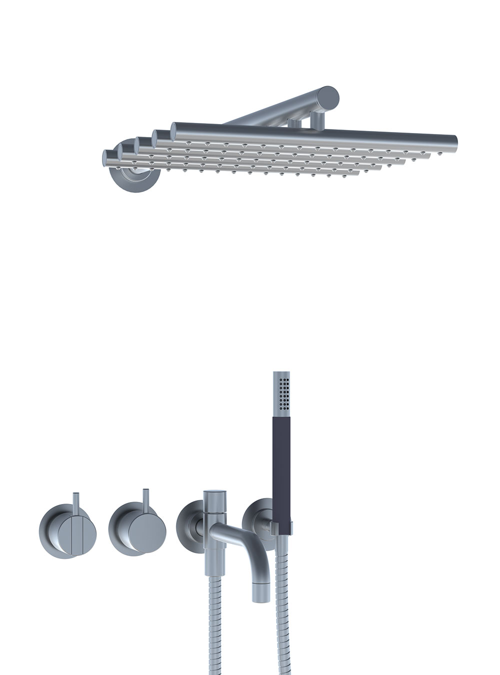 2441T8-051: One-handle build-in mixer with ceramic disc technology and diverter.
2441T8-051UP = Build-in mix...
