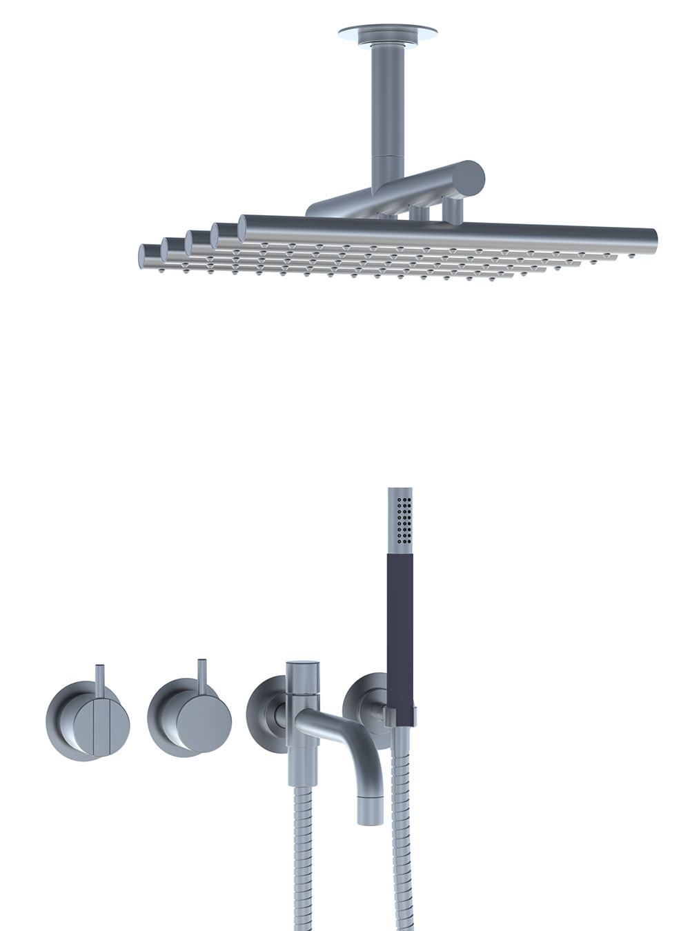 2441T8-051A: One-handle build-in mixer with ceramic disc technology and diverter.
2441T8-051AUP = Build-in mi...