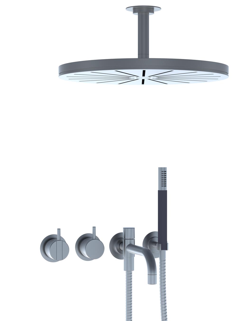 2441T8-061A: One-handle build-in mixer with ceramic disc technology and diverter.
2441T8-061AUP = Build-in mi...