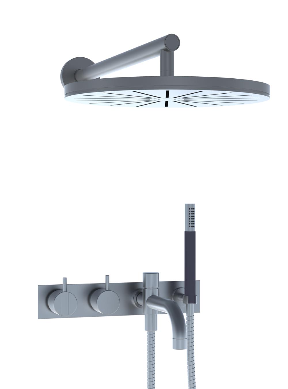 2444DT8-061: One-handle build-in mixer with ceramic disc technology and diverter.
2444DT8-061UP = Build-in mi...