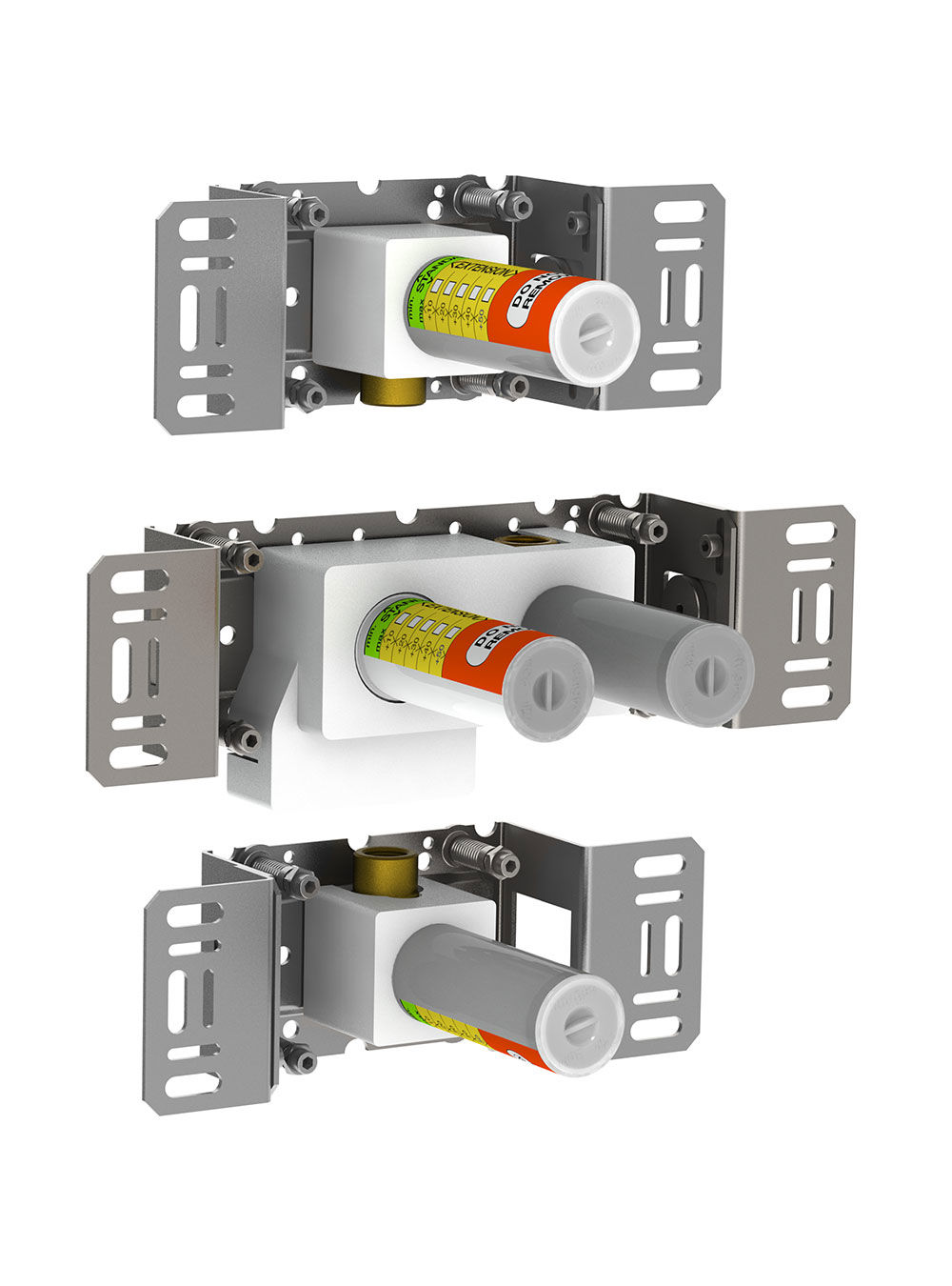 400: One-handle build-in mixer with diverter including two separate outlet sockets, 200M. ½" connection t