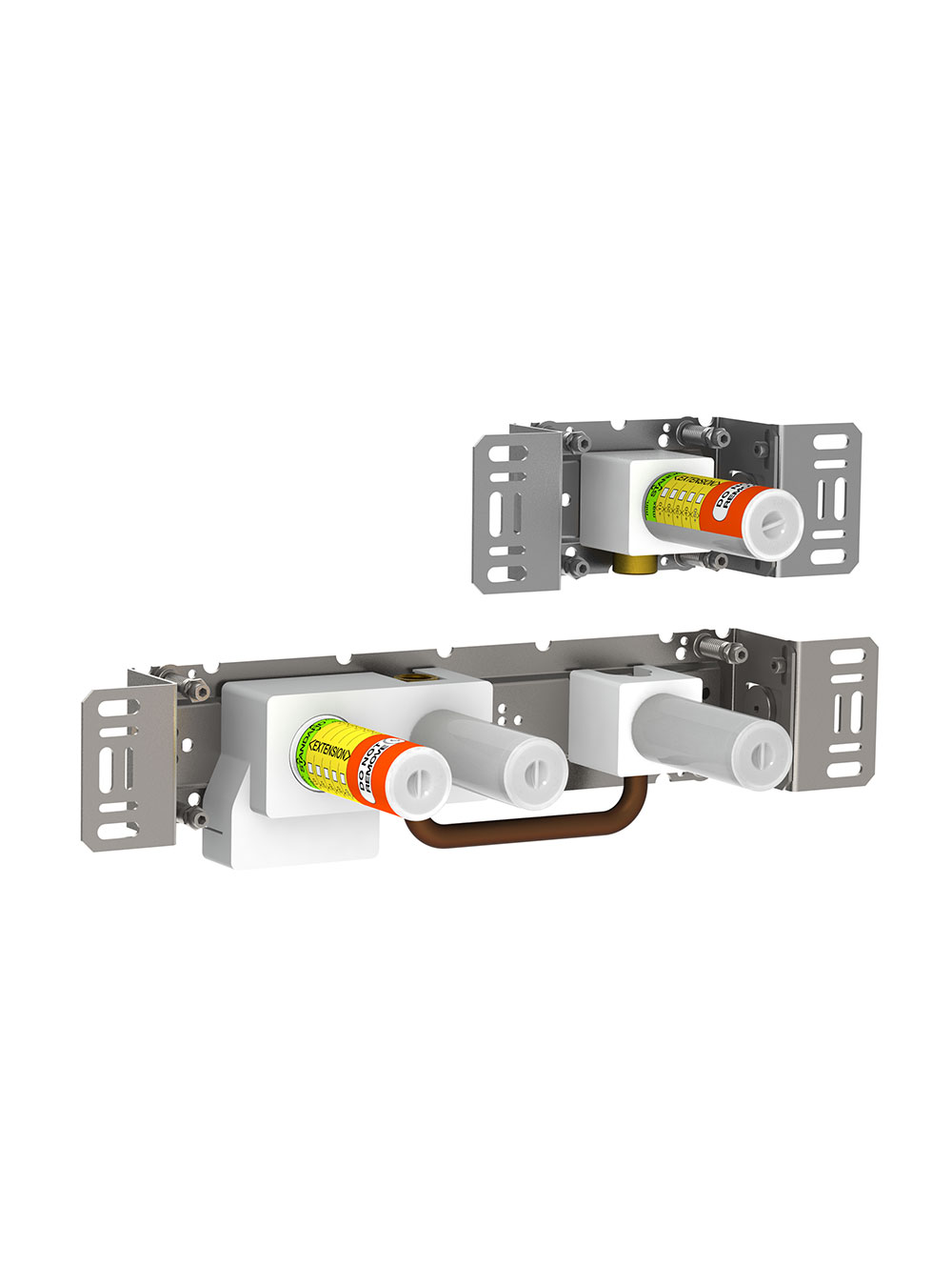 400F: One-handle build-in mixer with diverter, one premounted outlet socket and one separate outlet soc...