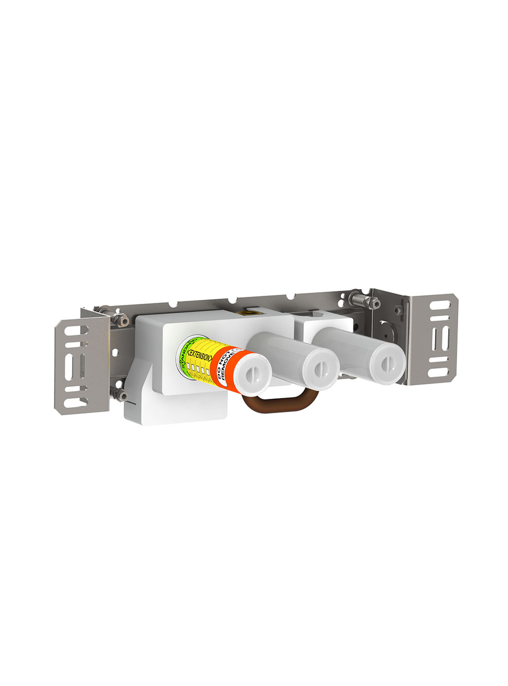 400NV: One-handle build-in mixer with diverter, one premounted outlet socket. 
½" connection to copper,...