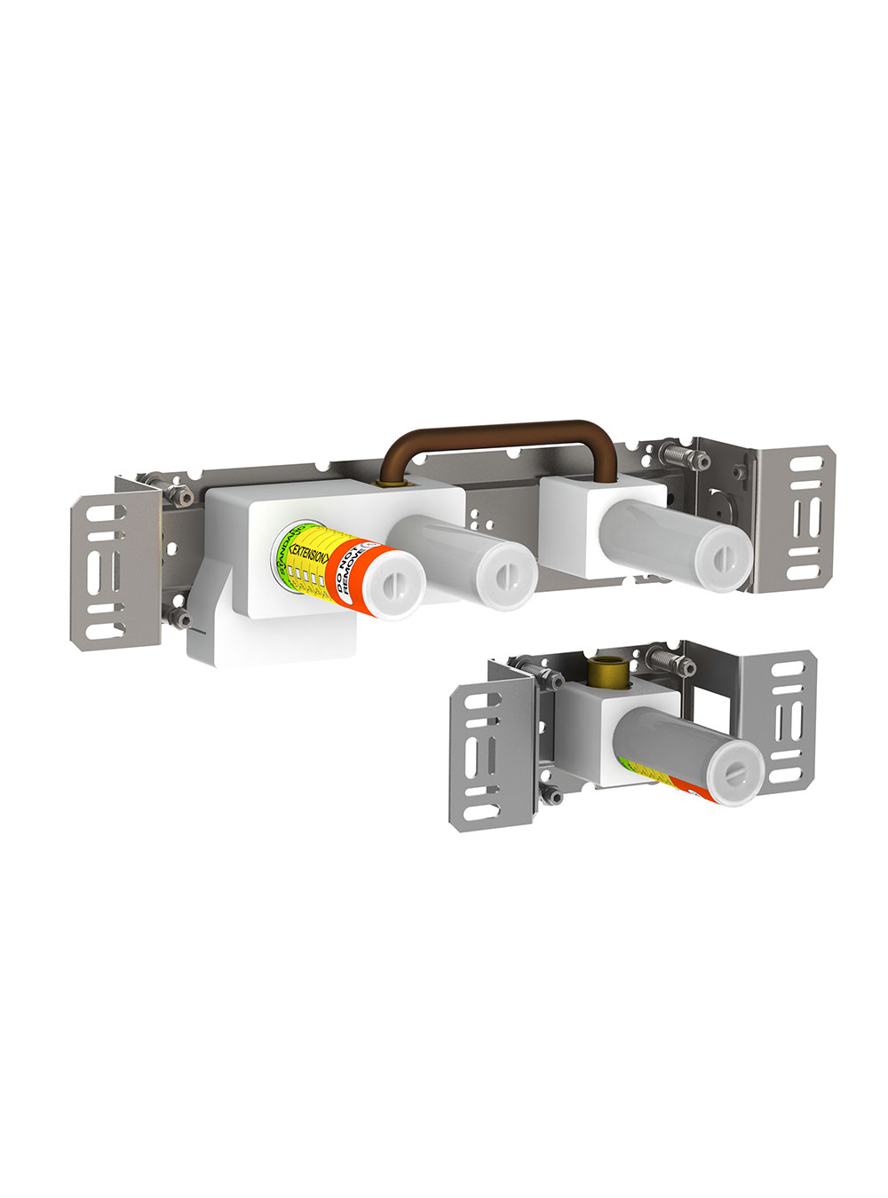400R: One-handle build-in mixer with diverter, with one premounted outlet socket. 
½" connection to co...