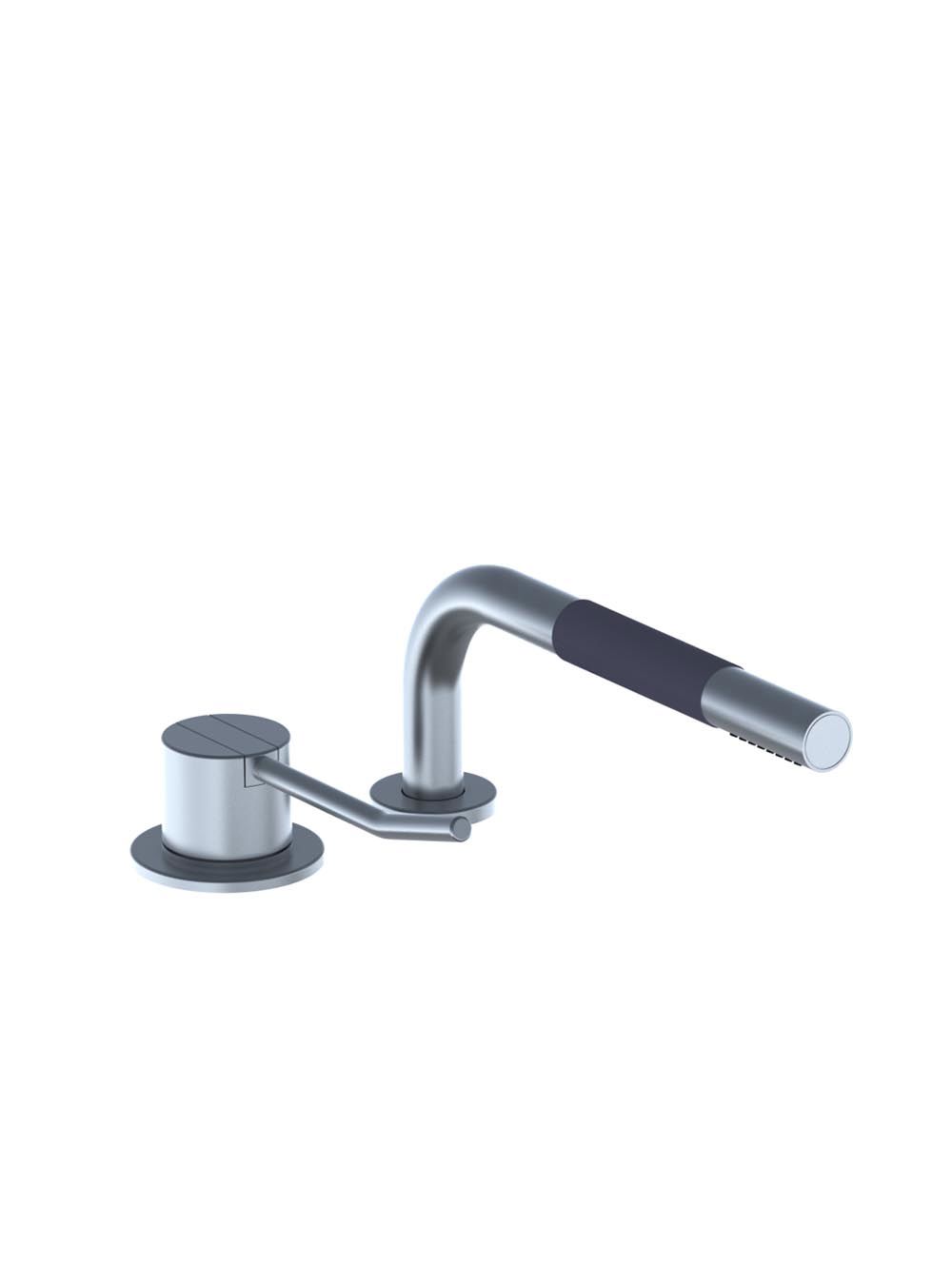 500LT1: One-handle mixer 500 with ceramic disc technology, for table mounting with long lever and with hand 