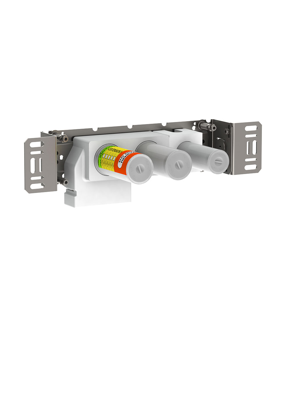 5100: Thermostatic mixer with fixed outlet socket. 
¾" connection to copper, steel, iron or pex pipe w...