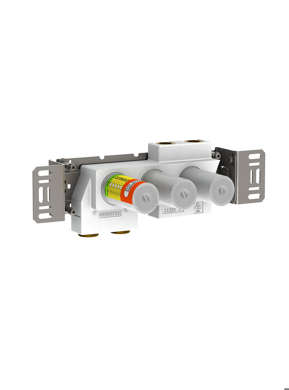 5400VA4: Thermostatic mixer with 4-way diverter.¾" connection to copper, steel, iron or pex pipe Work.