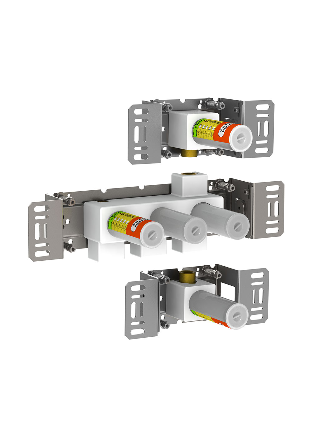 800: Two-handle build-in mixer with diverter, including two separate outlet sockets, 200M. 
½" connec...