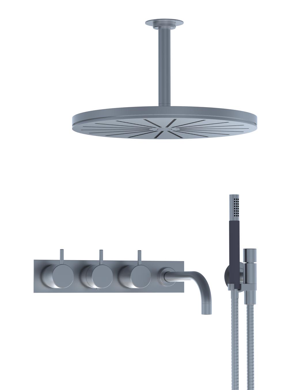 COMBI-16: ¾” Thermostatic mixer with 3-way diverter.
Combi-16UP = Thermostatic mixer 5400NVA3, 2 pcs. 200M...