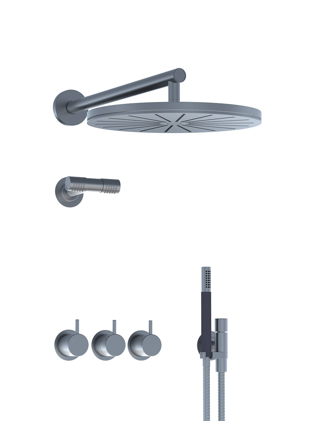 Combi-26: ¾” Thermostatic mixer with 3-way diverter.
Combi-26UP = Thermostatic mixer 5400FVA3, 2 pcs. 200M...