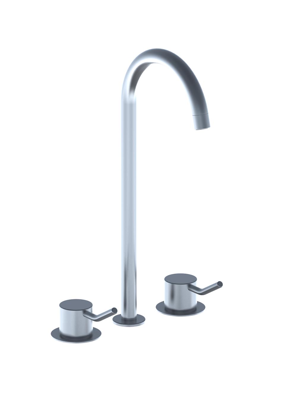 HV10M: Three-hole mixer combination consisting of ¼ turn ceramic stop valves S50D + S50DH with medium le...