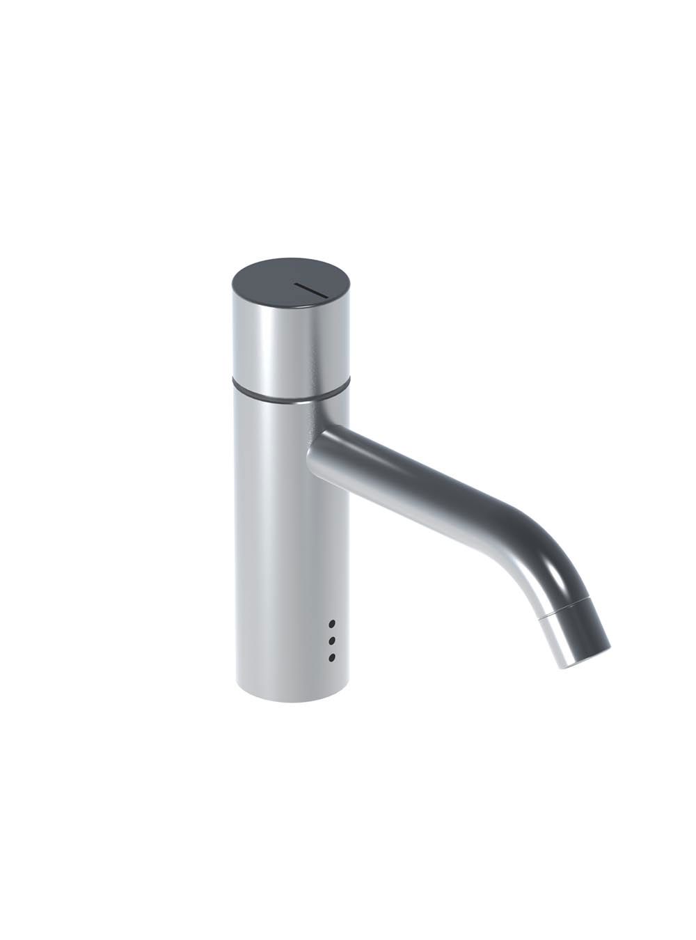 HV1EN/150: Basin mixer with on-off sensor for ‘hands free’ operation. Spout projection 150 mm.Incl. an external