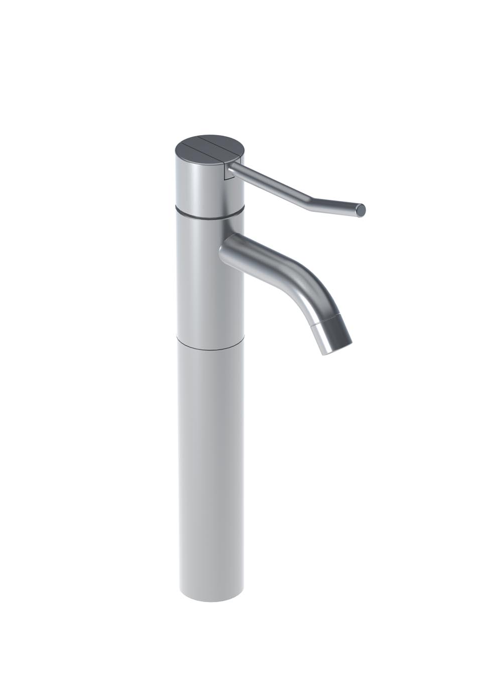HV1L+170: Et-grebsblander med langt greb, keramisk ventilenhed, fast tud højde 290 mm med vandbesparende lu...