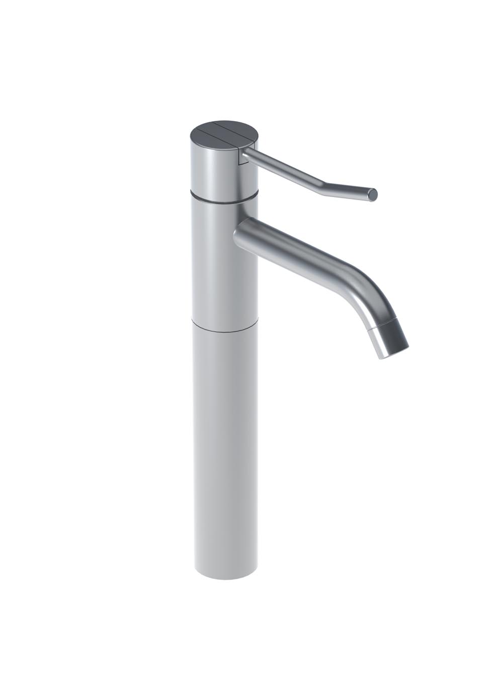 HV1L+170/150: Et-grebsblander med langt greb, keramisk ventilenhed, fast tud højde 290 mm, længde 150 mm, med v...