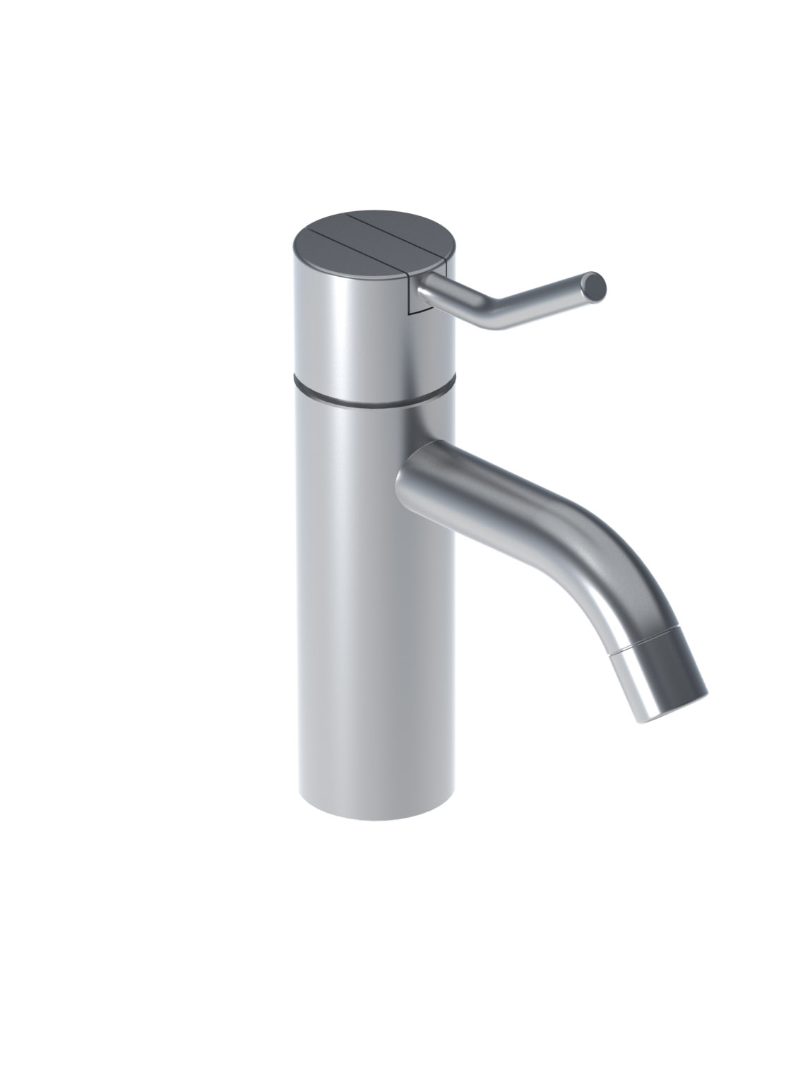 HV1M+30: One-handle mixer with medium lever, ceramic disc technology, height 150 mm, fixed spout with wate...