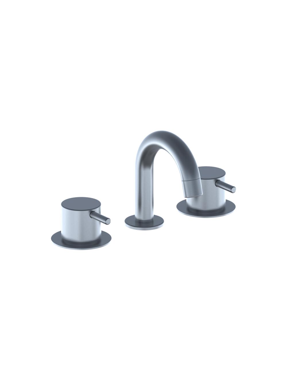 HV5: Three-hole mixer combination consisting of ¼ turn ceramic stop valves S50D + S50DH, swivel spout...