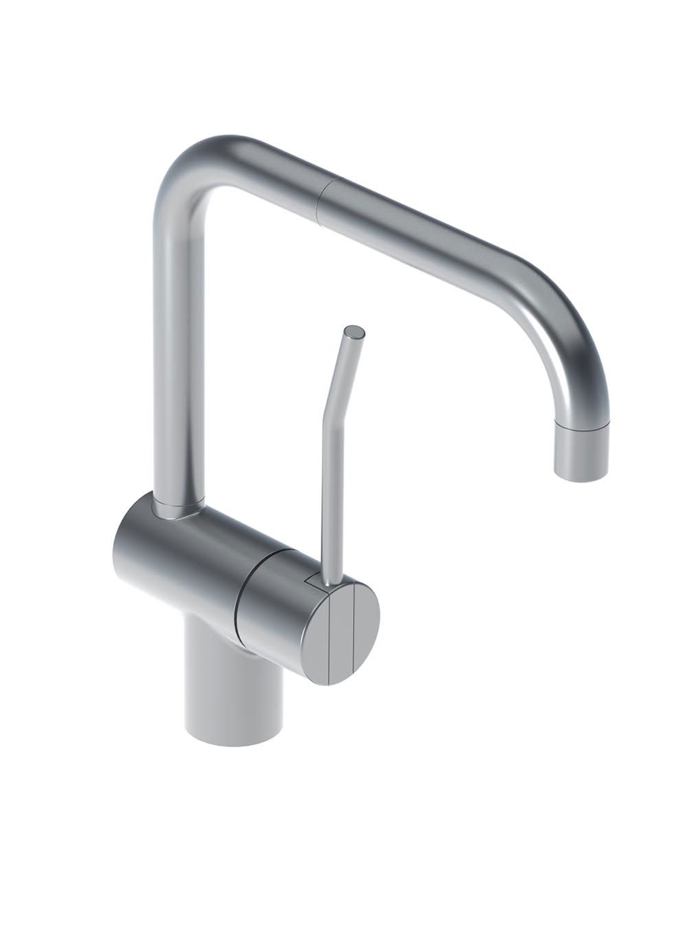 KV1L: One-handle mixer with ceramic disc technology, long lever and double swivel spout and water saving a