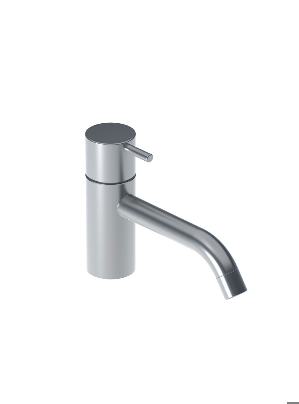 RB1/150: Pillar tap for cold water, with ¼ turn ceramic disc technology, fixed spout with spout projection 15