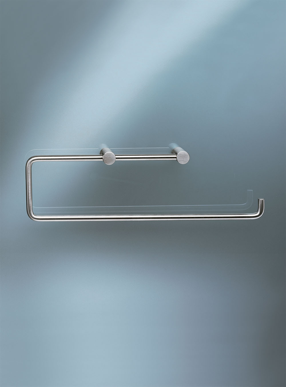 T13-BP: Køkkenrulleholder eller toiletpapirholder til 2 ruller, længde 237 mm. Uden bagplade.