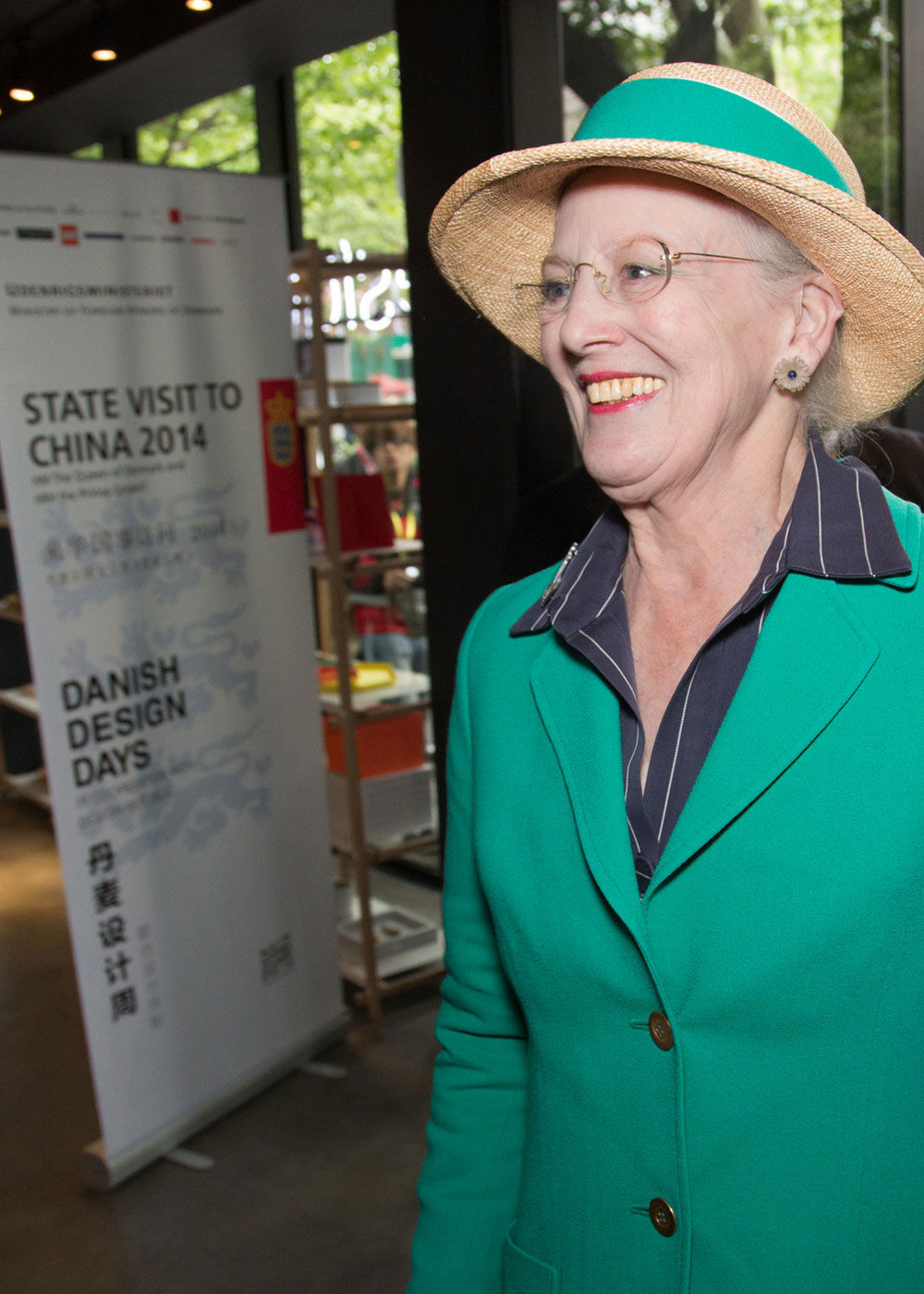La reine danoise Margrethe a visité le VOLA showroom à Shangai